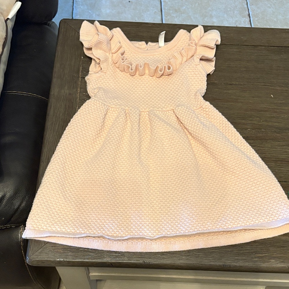 Janie and Jack Light Pink Ruffle Dress